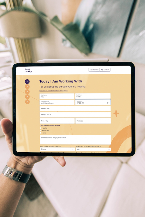 iPad showing Pave The Way